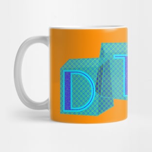 Downtown Las Vegas DTLV Retro Aqua Mug